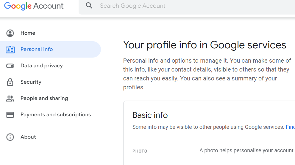 Change Google Account Name, Profile Picture And Other Detail's.