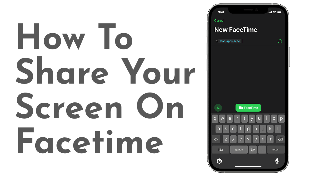 How To Share Your Screen On Facetime
